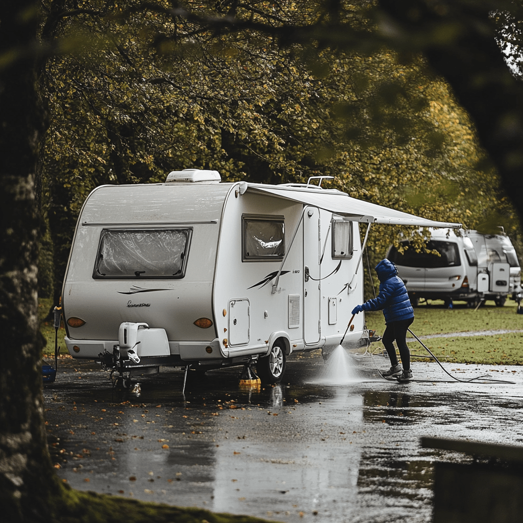 caravan schoonmaken